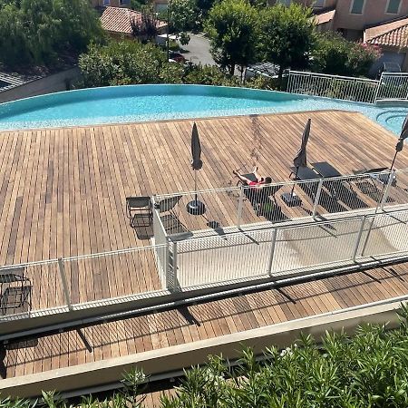Superbe appartement, piscine, vue mer et montagnes Antibes Extérieur photo