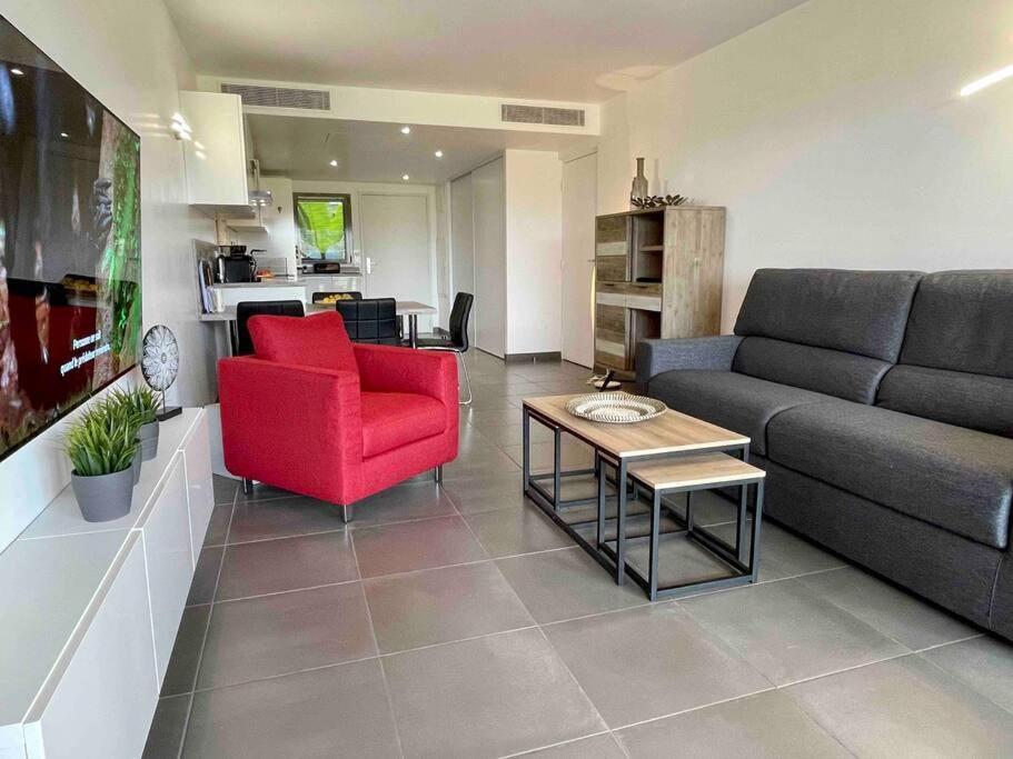Superbe appartement, piscine, vue mer et montagnes Antibes Extérieur photo
