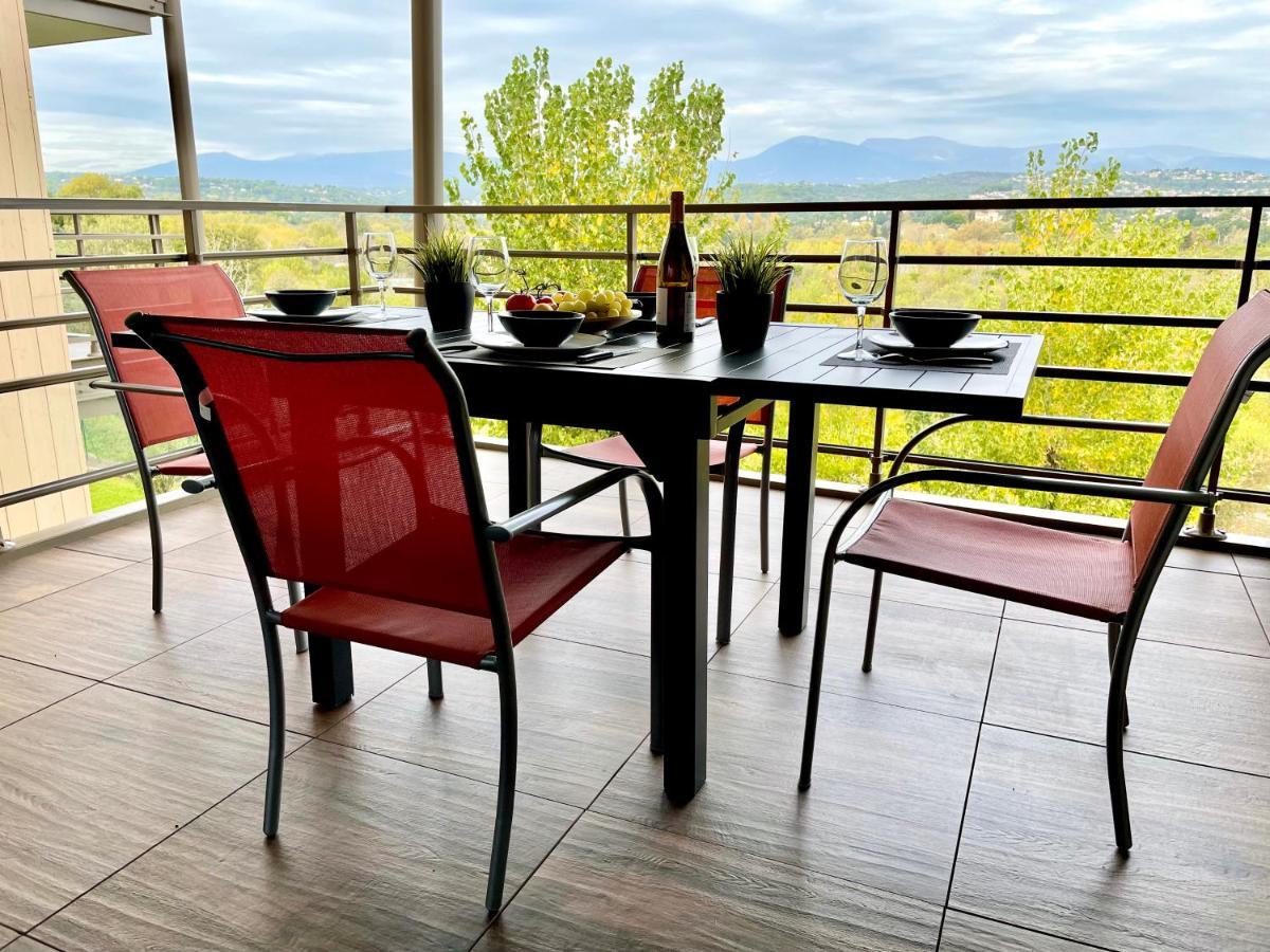 Superbe appartement, piscine, vue mer et montagnes Antibes Extérieur photo