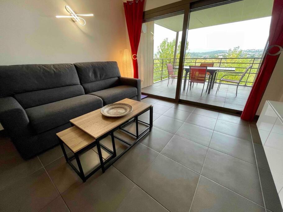 Superbe appartement, piscine, vue mer et montagnes Antibes Extérieur photo